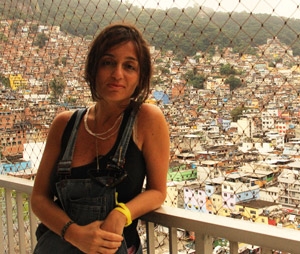 Romina Ciuffa nella favela della Rocinha