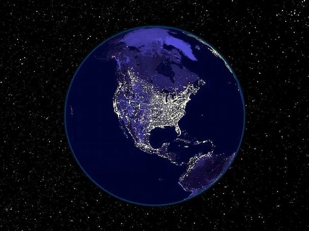 Le Americhe viste dallo spazio