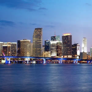 Miami. Lo skyline di Downtown 